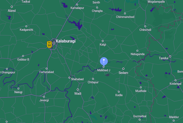 malkhed, kalaburgi district of karnataka, the location of the samadhi of sri jayatirtha