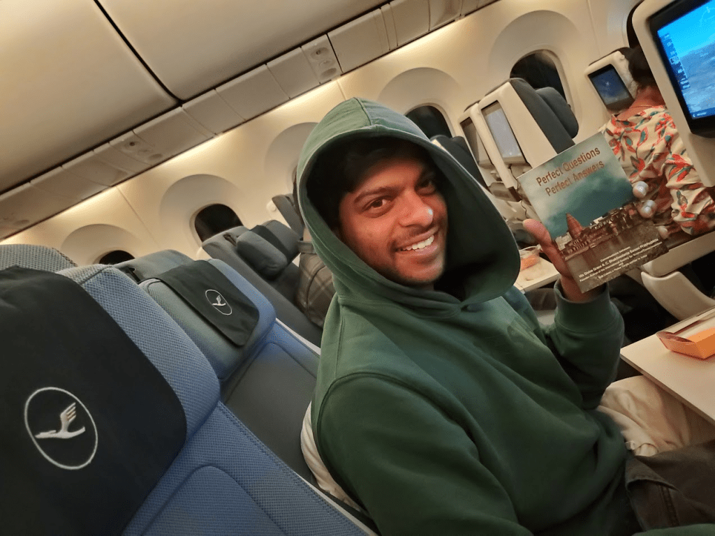 My new friend with a book to sober him up