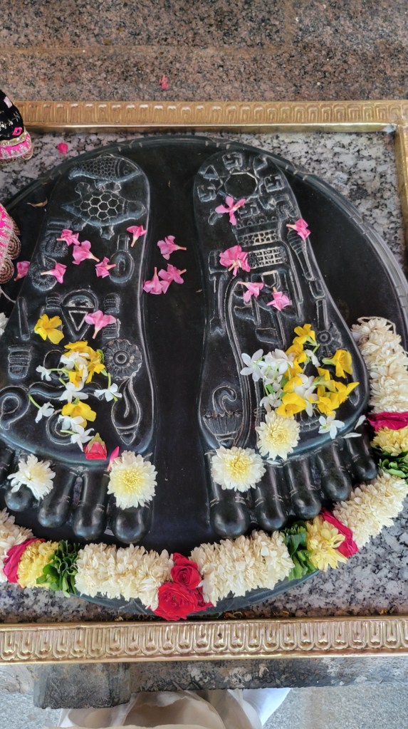 Lotus feet of Sri Chaitanya Mahaprabhu in Ahobilam
