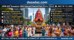 Hare Krishna! Jaya Jagannath! Welcome to the 54th annual Ratha Yatra of Sri Sri Jagannath, Baladev, Subhadra Devi 2026, 110-12 Jul 2026, Toronto, Ontario, Canada
