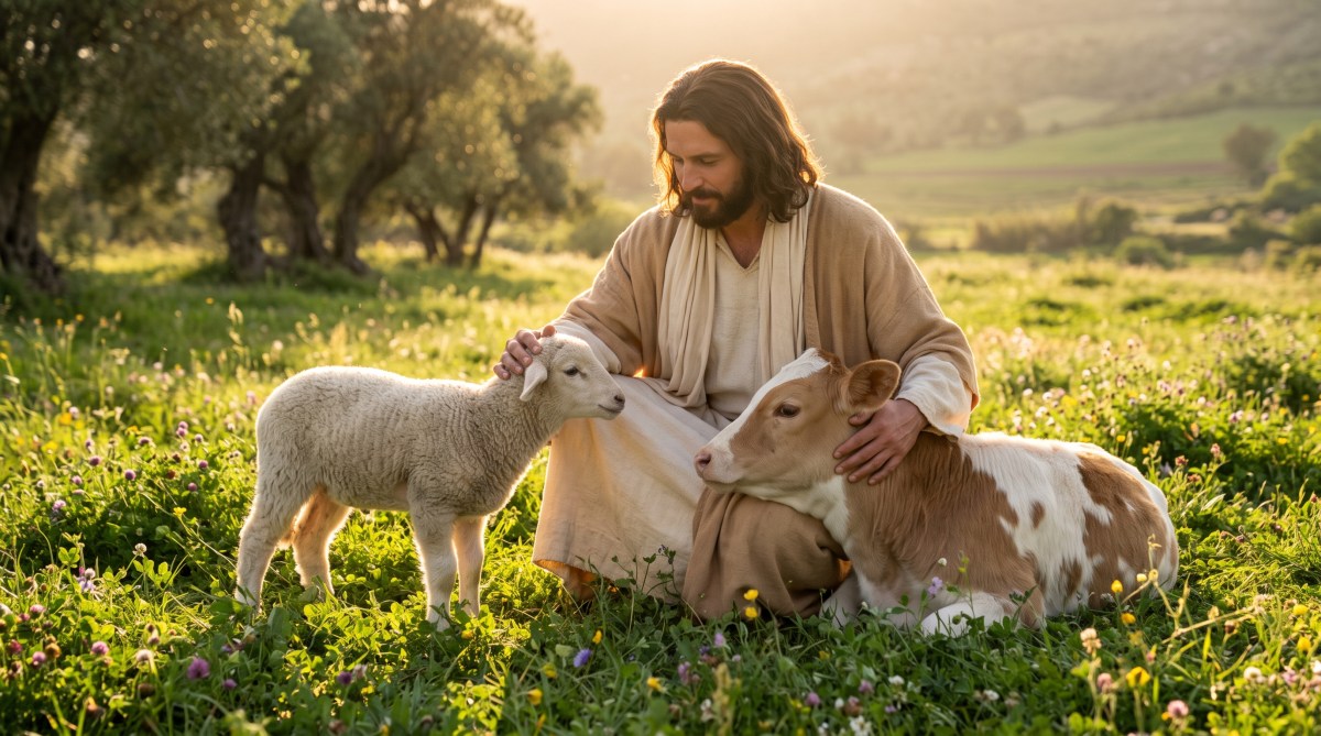 Jesus Christ is kind to all, including animals and birds